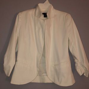 Aqua white blazer
